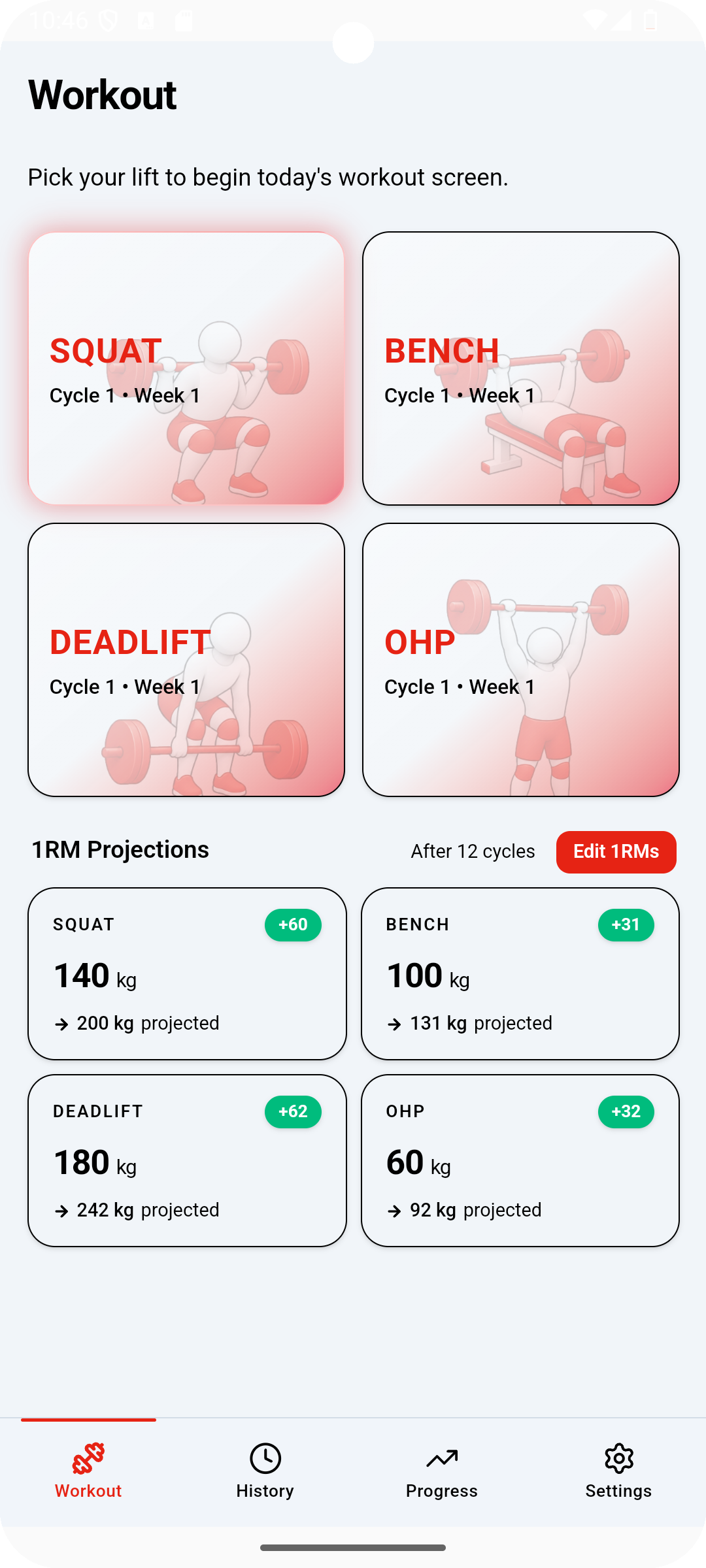 531 workout app preview